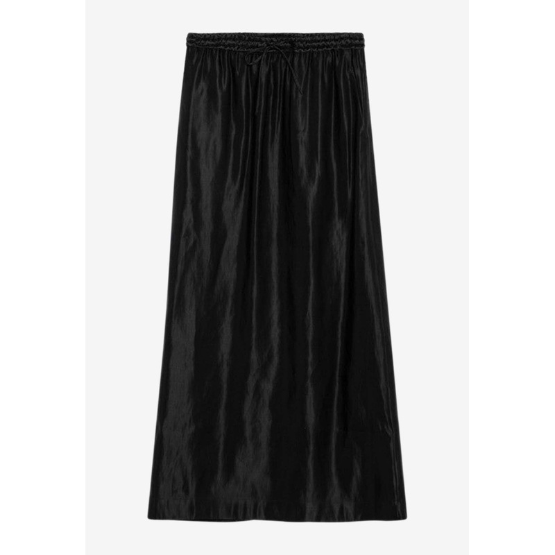 Silk-Blend Maxi Skirt