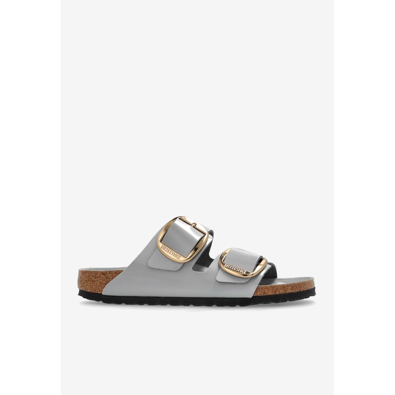 Arizona Big Buckle Patent Leather Slides