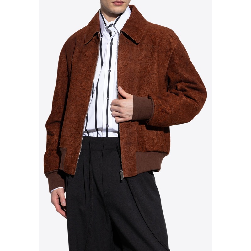 Distressed Suede Jacket