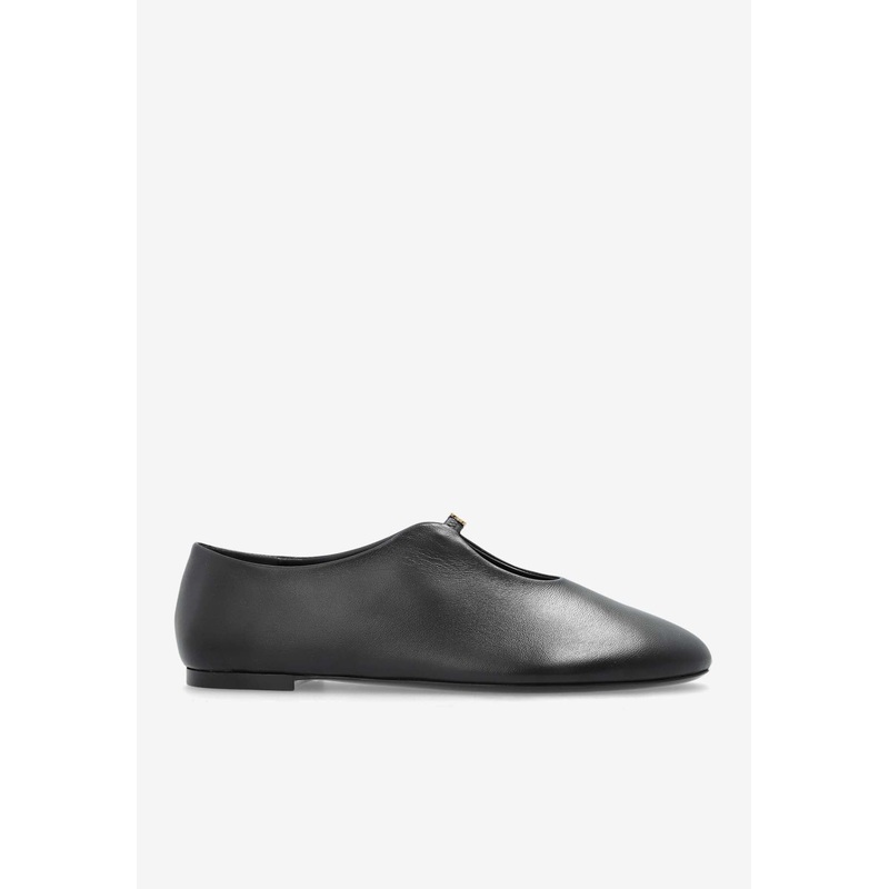 4G Liquid Nappa Leather Ballet Flats