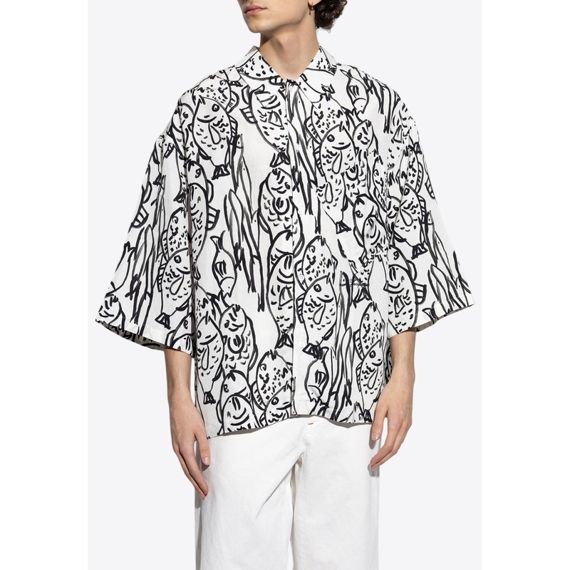 Aloe Fish Print Shirt