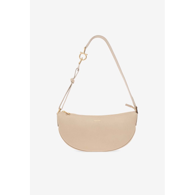 Small Smile Leather Hobo Bag
