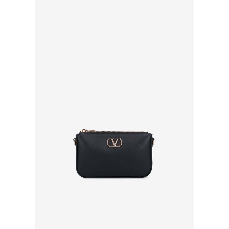 VLogo Signature Leather Shoulder Bag