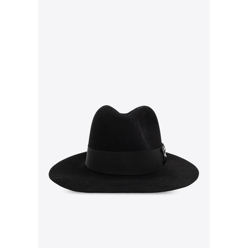 Arch-Buckle Wool Fedora Hat