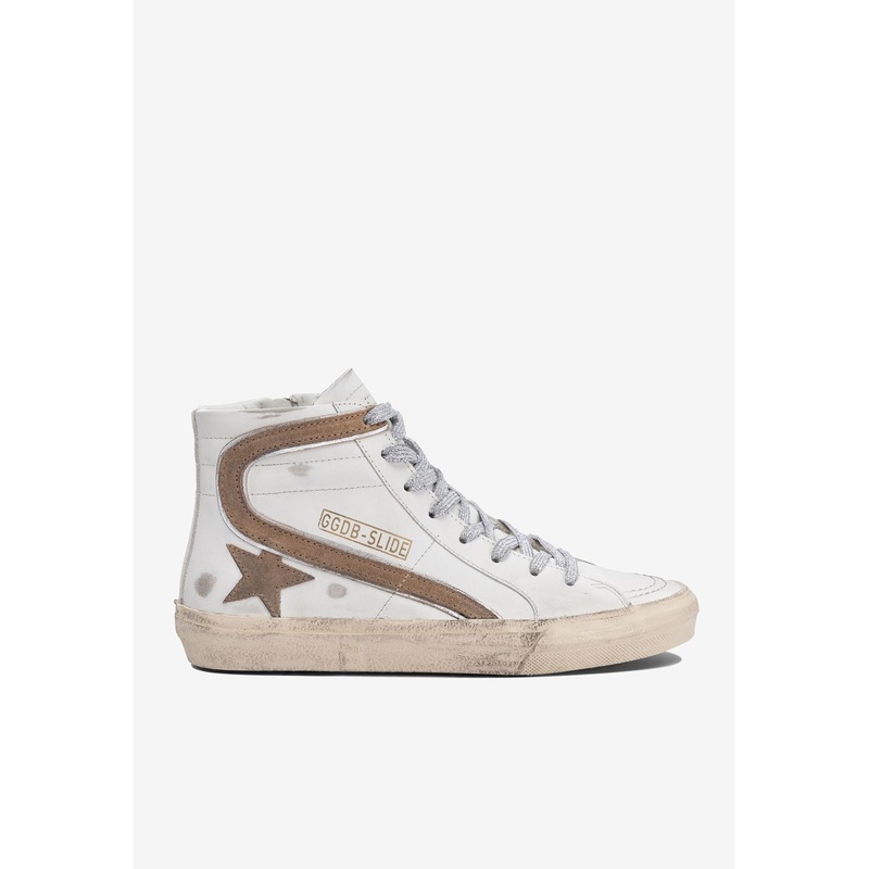 Leather High-Top Leather Sneakers