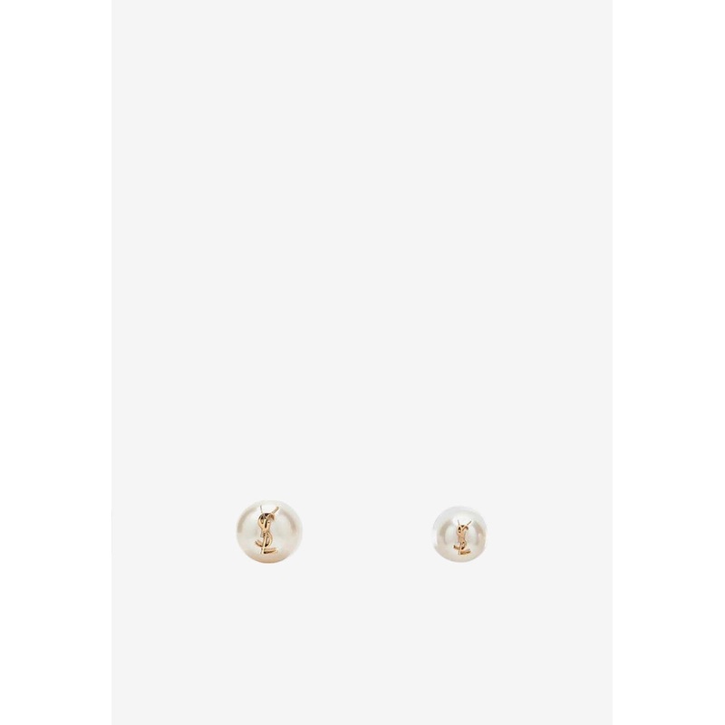 Monogram Pearl Earrings