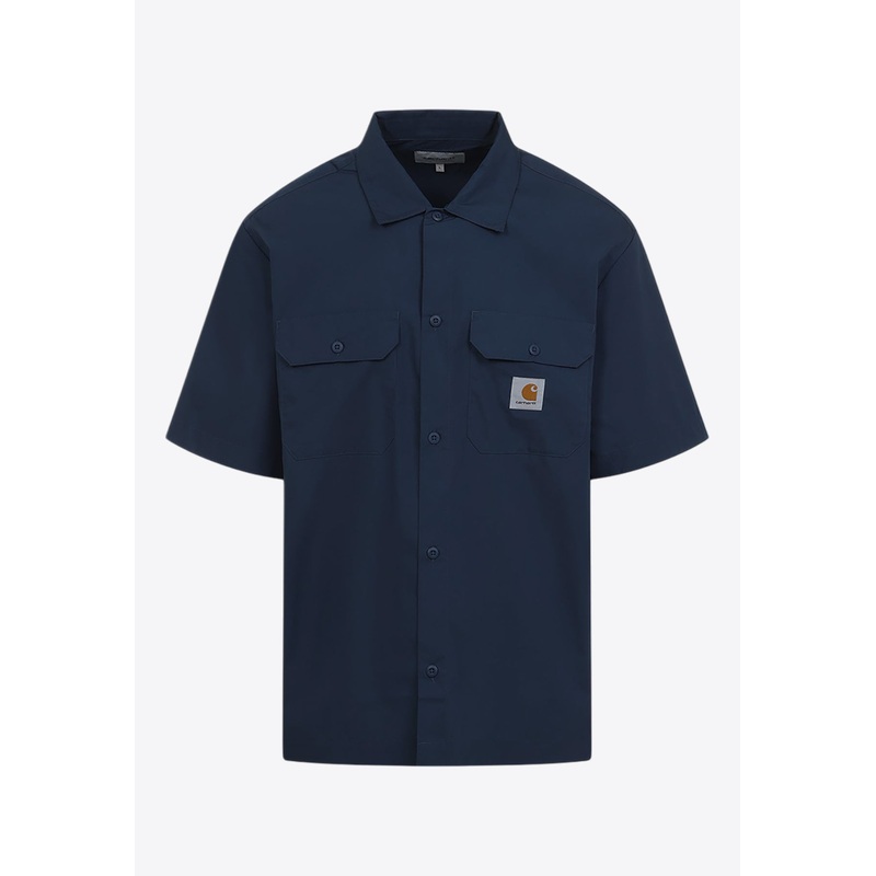 Craft Logo Path Short-Sleeved Shirt