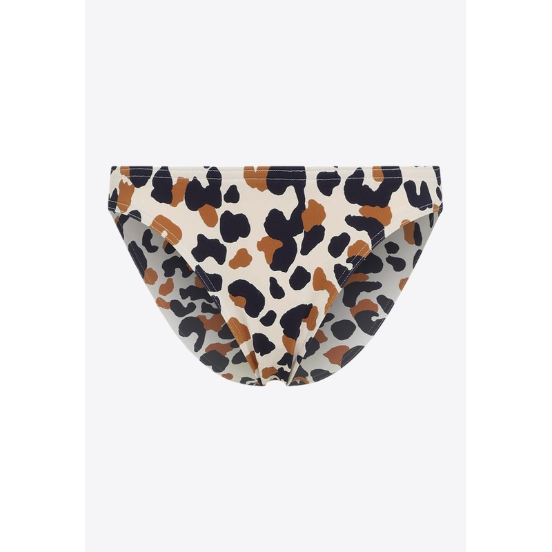 Nautile Animalier-Print Bikini Bottoms