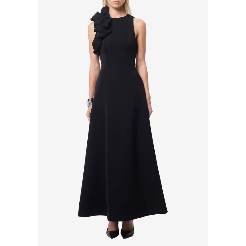 Ellipse Ruffled Maxi Dress