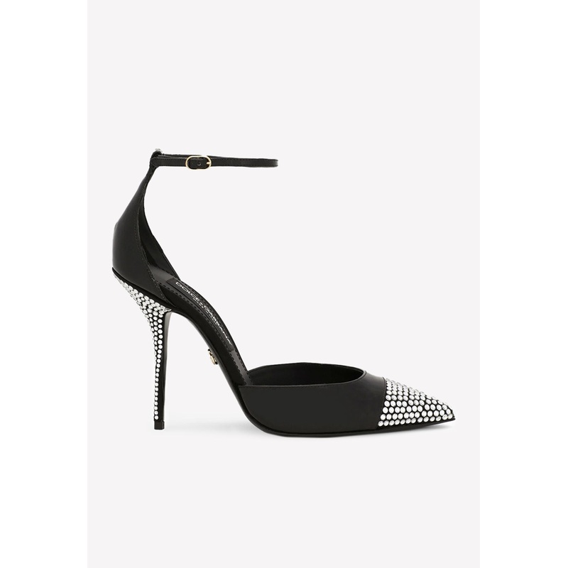 Cardinale 105 Rhinestone Embellished Pumps in Patent Leather