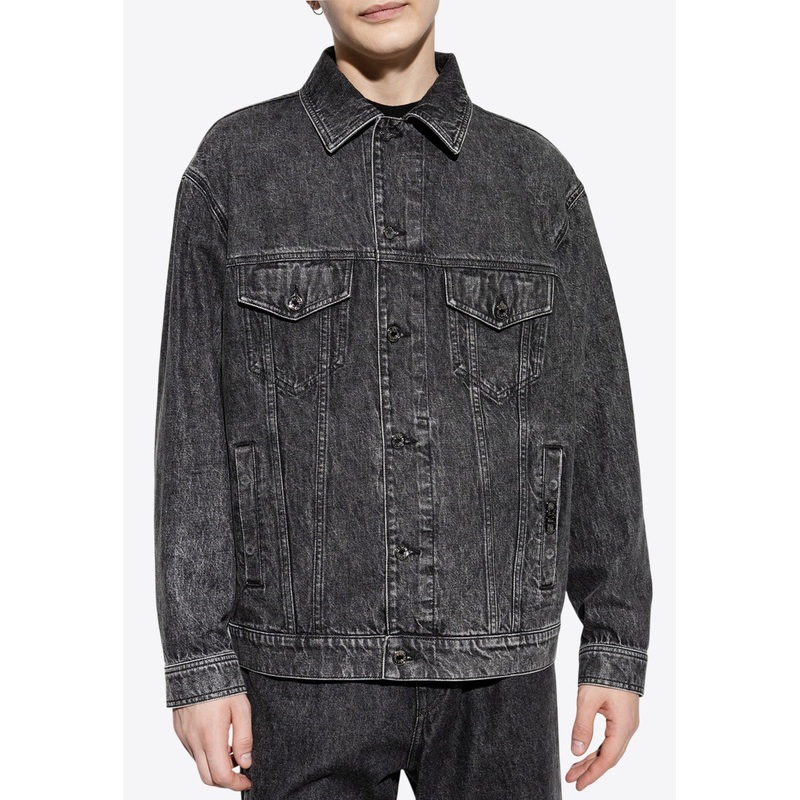 DG Logo Washed Denim Jacket