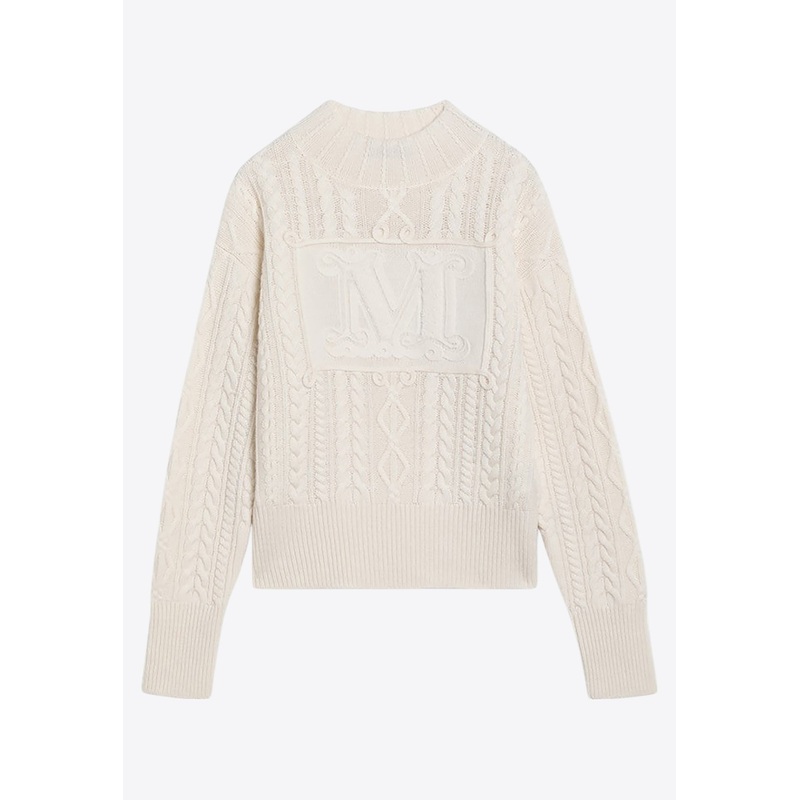 Miranda Cable Knit Wool and Cashmere Sweater