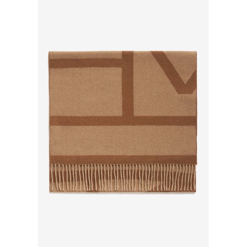 Monogram Jacquard Wool Scarf